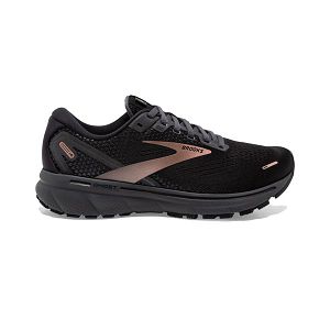 Brooks Ghost 14 Road Running Shoes - Womens, Black/Gold | IE-NCQ359076